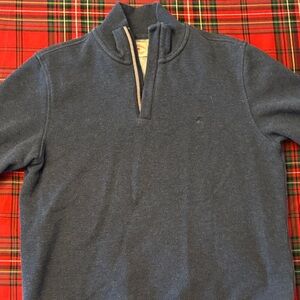Brooks Brothers Men's Navy Zip-Up Sweater